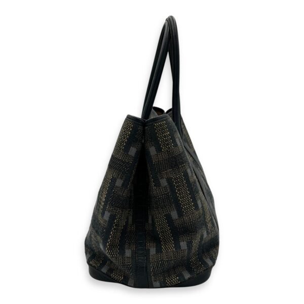 Garden Party 36 Blue Tote Bag in Tweed, Silver hardware - Image 3