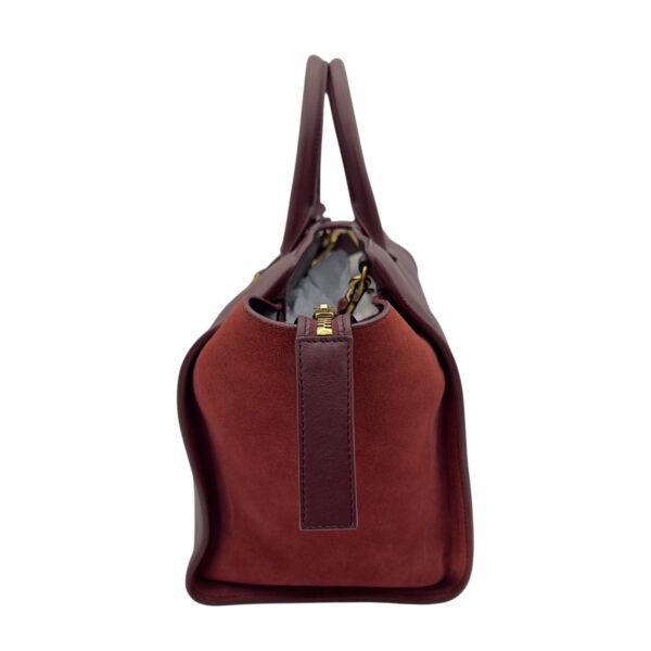 Downtown Cabas Red Top Handle Bag in Calfskin, Gold hardware - Image 3