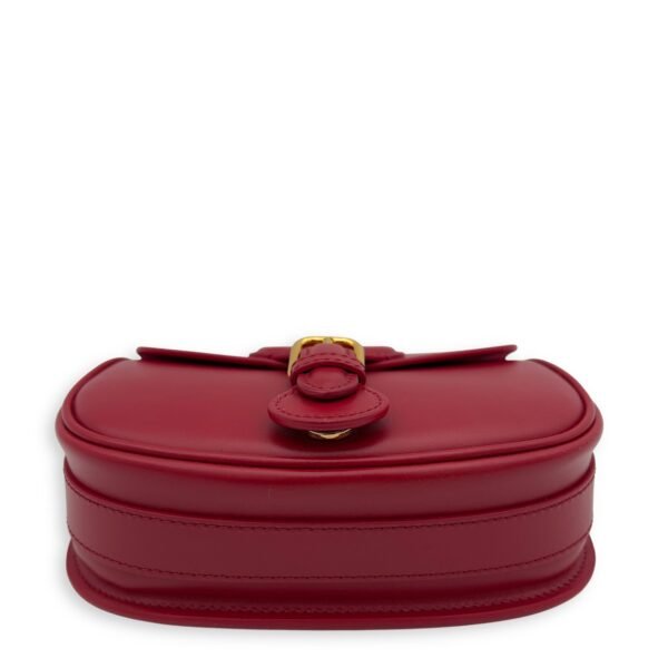 Bobby Small Red Shoulder Bag in Calfskin, Gold hardware - Image 5