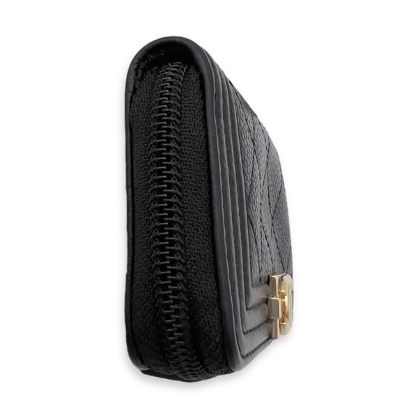 Boy Black Wallet in Caviar Leather, Gold hardware - Image 5
