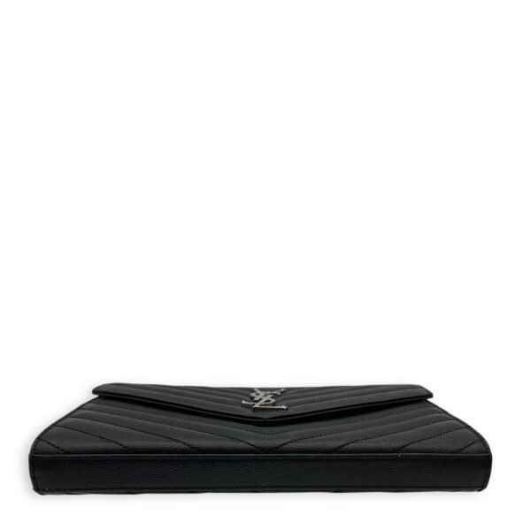 Cassandre Wallet On Chain Black in Caviar Leather, Silver hardware - Image 5