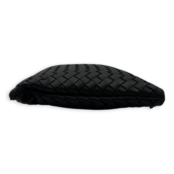 Intrecciato Pouch Black in Lambskin, Ruthenium hardware - Image 3