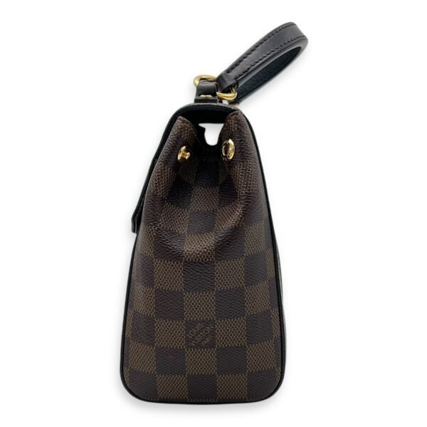 Bondstreet BB Brown Top Handle Bag in Coated Canvas, Gold hardware - Image 3