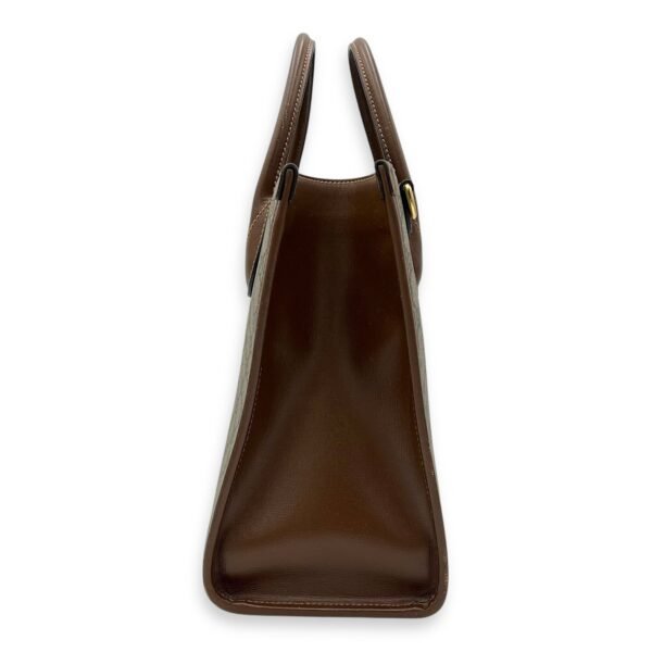 GG Supreme Brown Tote Bag in Interlocking GG Supreme, Gold hardware - Image 3