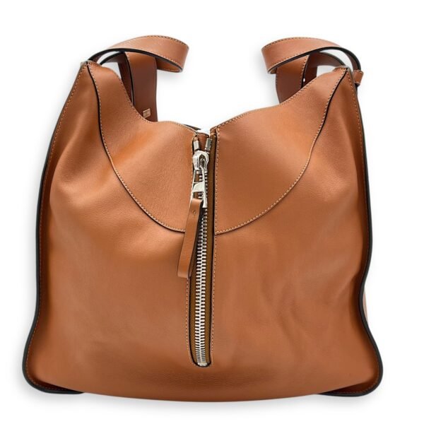 Hammock Medium Brown Shoulder Bag in Calfskin, Silver hardware - Image 3