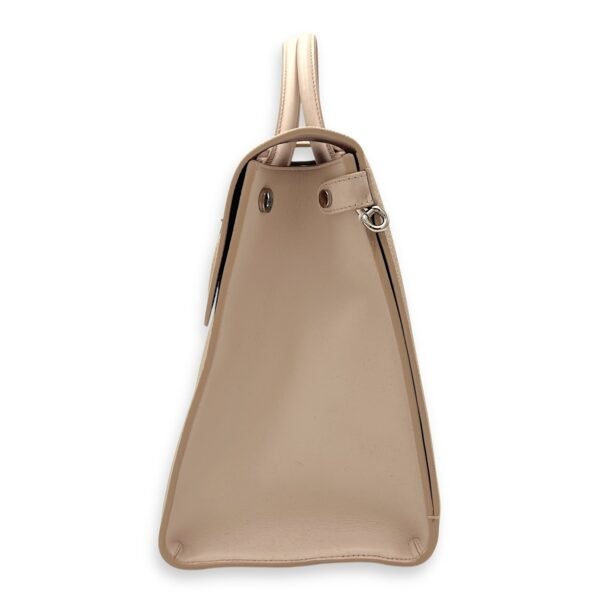 Diorever Top Handle Bag Pink in Calfskin, Silver hardware - Image 3