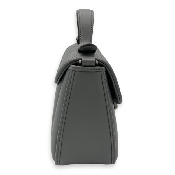 Marmont Top Handle Bag Blue in Calfskin, Gunmetal hardware - Image 3