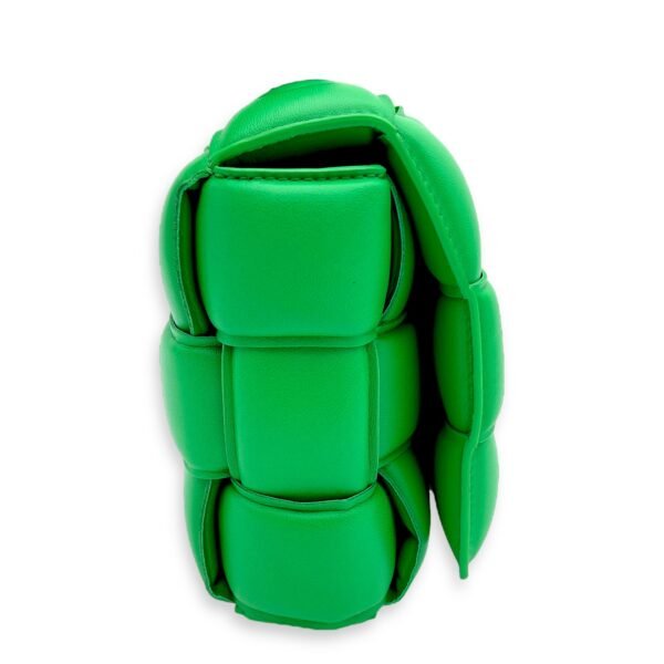 Cassette Green Shoulder Bag in Lambskin, Silver hardware - Image 3