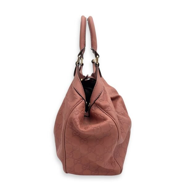 GG Top Handle Bag Pink in Calfskin, Silver hardware - Image 3