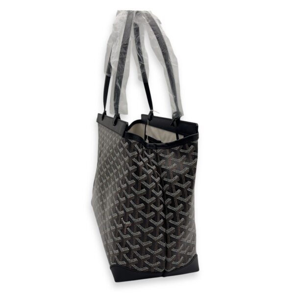 Bellechasse Tote Bag Black in Coated Canvas - Image 3