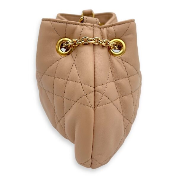 Ammi Chain Shoulder Bag Beige in Lambskin, Gold hardware - Image 3