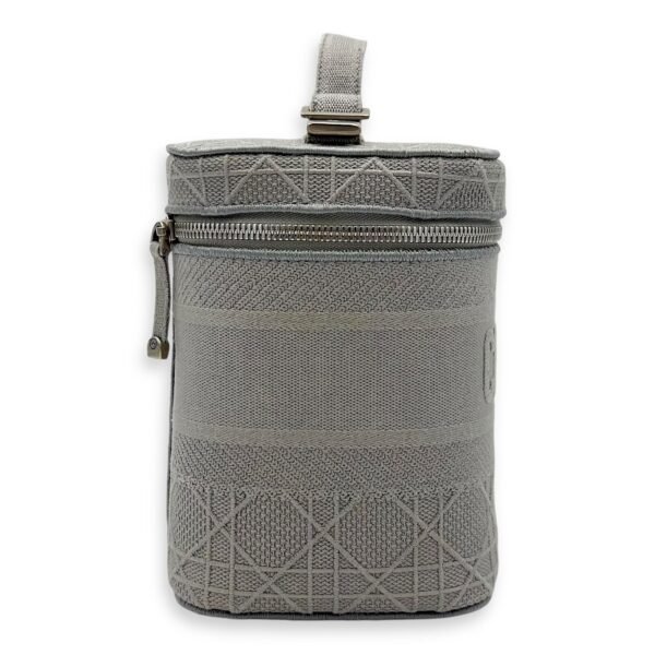 D-Lite Vanity Top Handle Bag Grey in Canvas, Silver hardware - Image 3