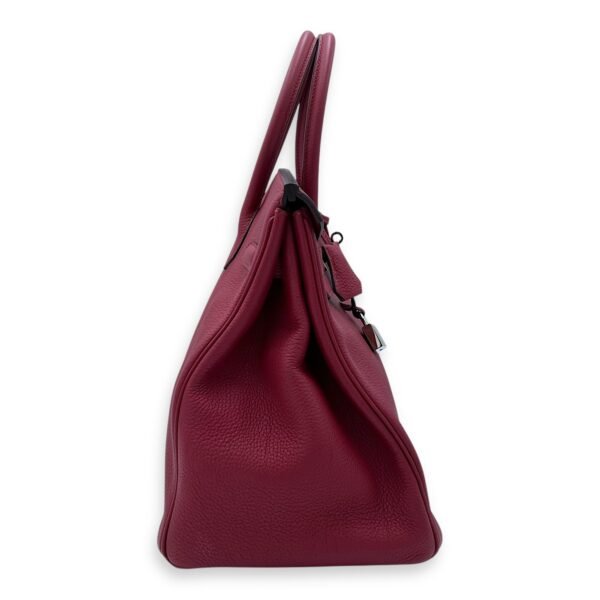 Birkin Rouge Grenat in Togo, Palladium hardware - Image 3