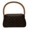 Looping Mini Brown Shoulder Bag in Monogram Coated Canvas, Gold hardware - Image 3