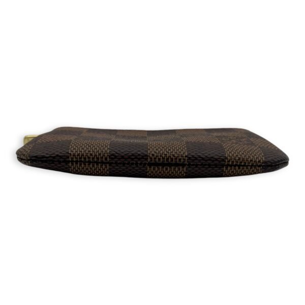Key Damier Ebene Pouch in Coated Canvas, Gold hardware - Image 5