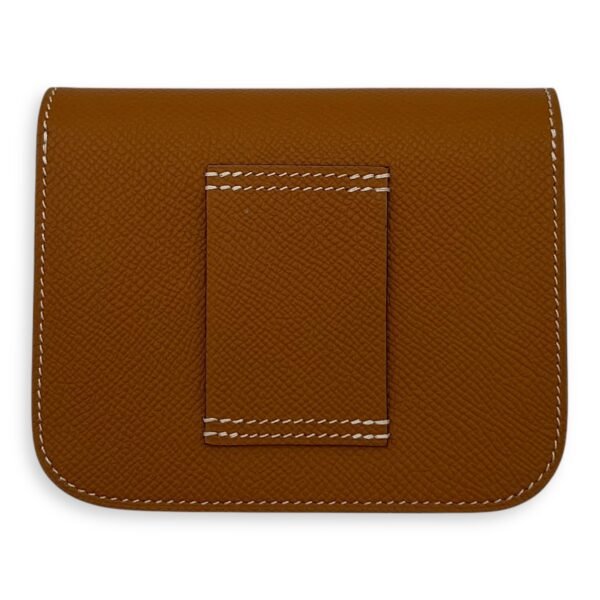 Constance Slim Toffee Wallet in Epsom, Gold hardware - Image 3