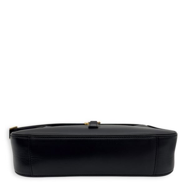 Le 5 A 7 Black Shoulder Bag in Calfskin, Gold hardware - Image 3