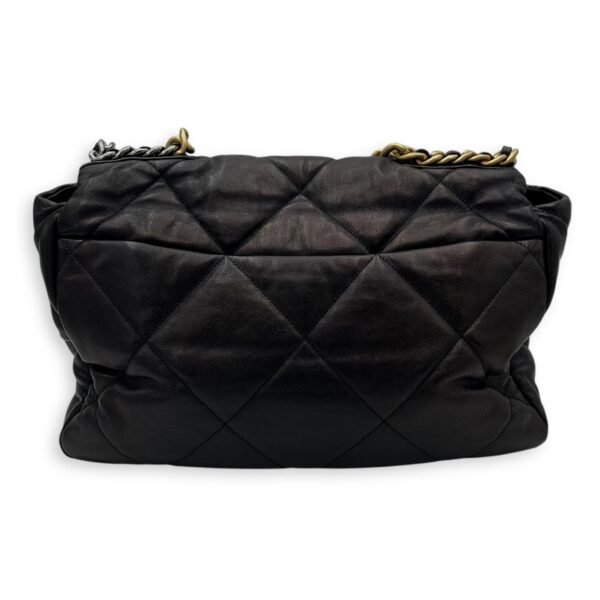 C19 Maxi Black Shoulder Bag in Lambskin, Mixed hardware - Image 2