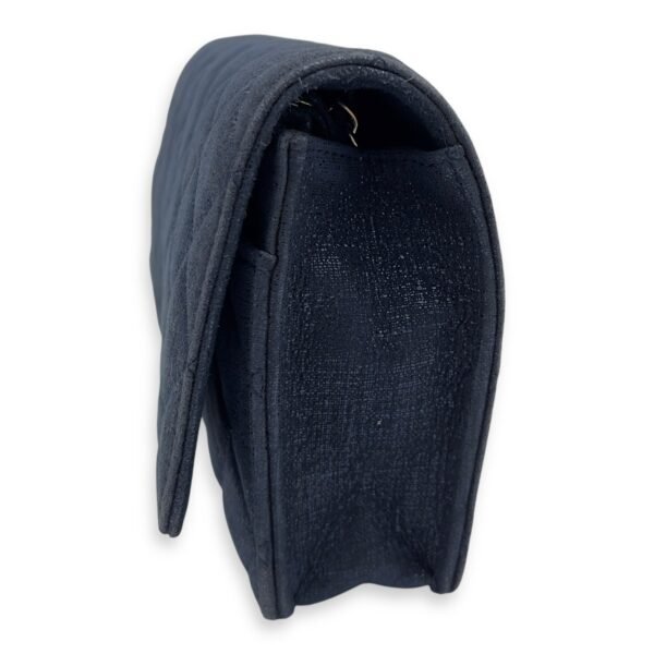 CC Blue Wallet On Chain in Nubuck, Silver hardware - Image 3