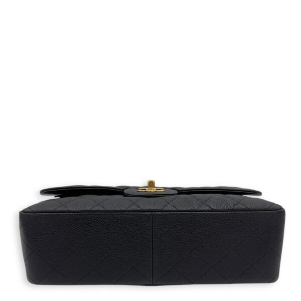Classic Shoulder Bag Jumbo Black in Caviar Leather , Gold Hardware - Image 3