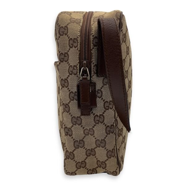 GG Crossbody Bag Brown in Canvas, Gold hardware - Image 6