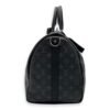 Keepall Bandouliere 45 Monogram Eclipse Duffle Bag in Coated Canvas, Silver hardware - Image 3