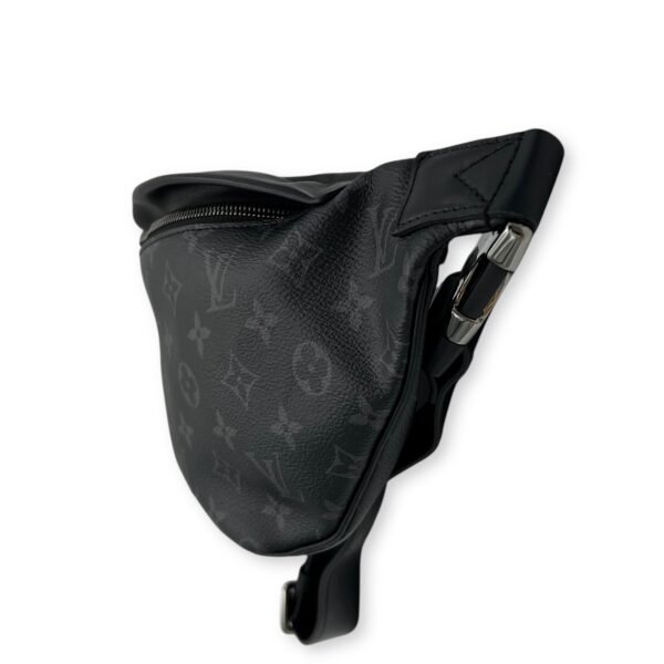 Discovery Black Belt Bag in Monogram Coated Canvas, Silver hardware - Image 3