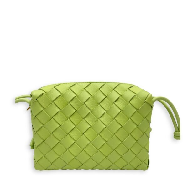 Loop Intrecciato Shoulder Bag in Lambskin, Gold hardware - Image 2