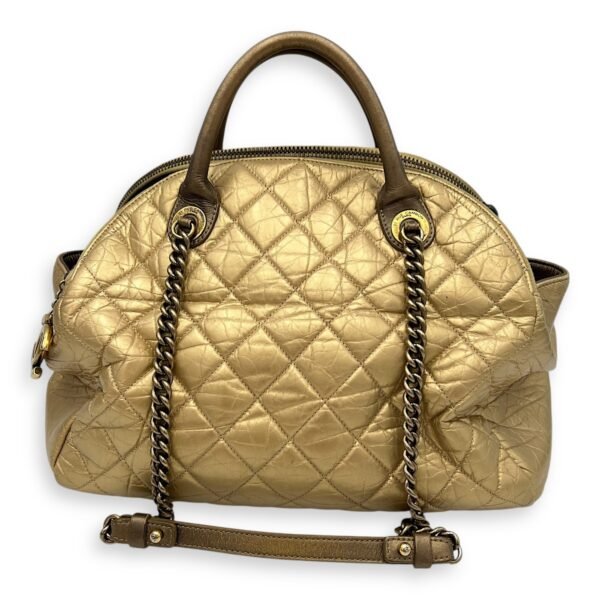 2 WAY BAG Top Handle Bag Gold in Calfskin, Brushed Gold hardware - Image 2