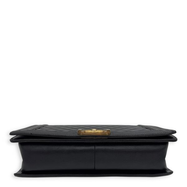 Boy Large Shoulder bag in Lambskin, Gold Hardware - Image 5