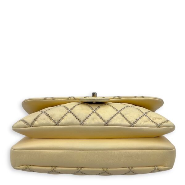 Classic Flap Stitch Shoulder bag in Calfskin, Gold Hardware - Image 5