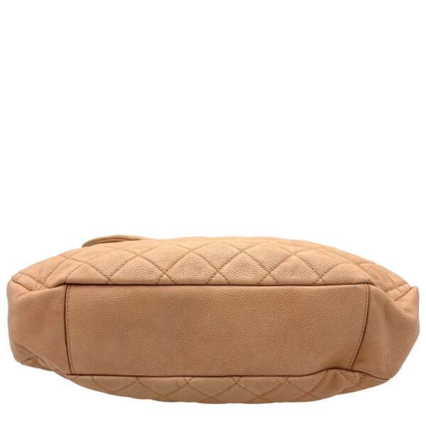 Flap Bag Beige Shoulder Bag in Lambskin, Gold hardware - Image 3