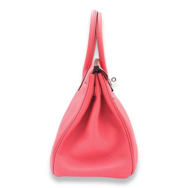 Birkin 30 Rose Lipstick in Togo, Palladium hardware - Image 4