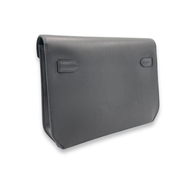 Kelly Depeches Black in Calfskin, Gold hardware - Image 4