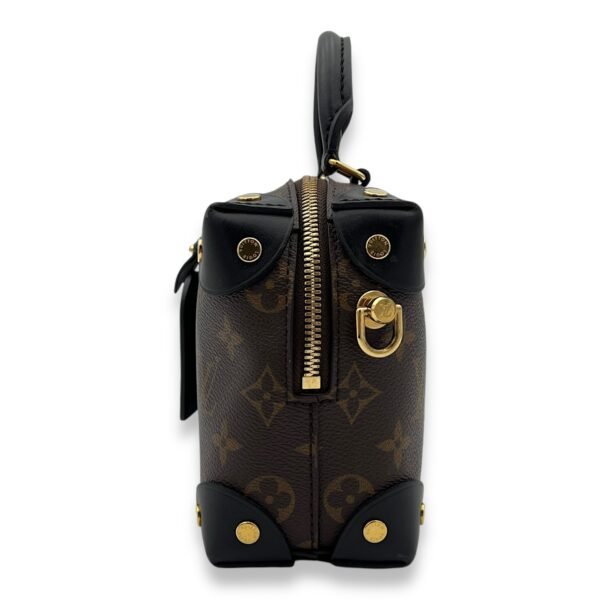 Malle Souple  Crossbody Bag Brown in Monogram Coated Canvas, Gold hardware - Image 4