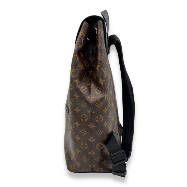 Macassar Backpack Brown in Monogram Coated Canvas, Silver hardware - Image 4