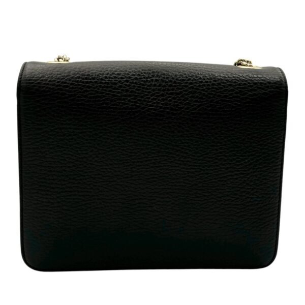 Interlocking G Shoulder Bag Black in Calfskin, Gold hardware - Image 4