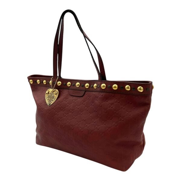 Babouska Tote Bag Red in Calfskin, Gold hardware - Image 4