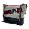 Gabrielle Shoulder Bag Large White in Wool, Mixed hardware - Image 4
