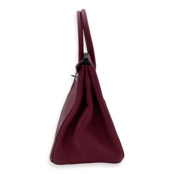 Birkin 30 Red in Clemence, Palladium hardware - Image 4