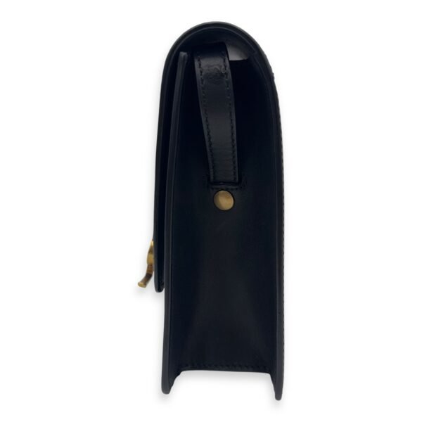 Kaia Crossbody Bag Black in Calfskin, Gold hardware - Image 4
