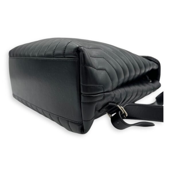 Loulou Backpack Black in Calfskin, Silver hardware - Image 9