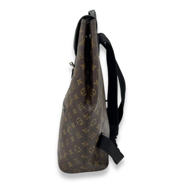 Macassar Backpack Brown in Monogram Coated Canvas, Silver hardware - Image 4