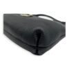 Gancini Black Shoulder Bag in Calfskin, Silver hardware - Image 12