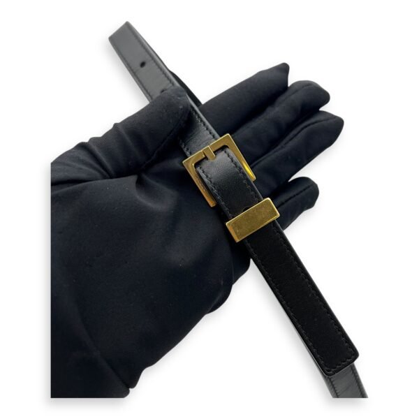 Manhattan Shoulder Bag Black in Calfskin, Gold hardware - Image 8