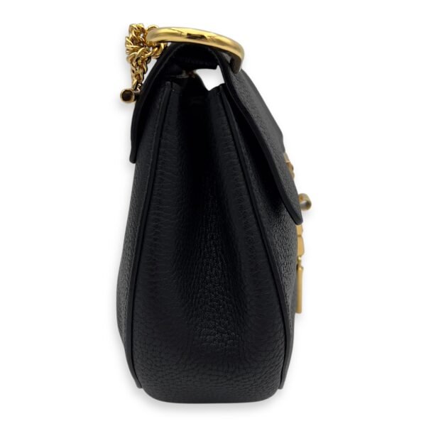 Drew Crossbody Bag Black in Calfskin, Gold hardware - Image 4