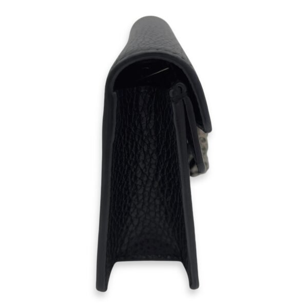 Dionysus Crossbody Bag Super Mini Black in Calfskin, Silver hardware - Image 4