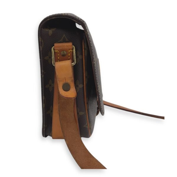 Cartesiere Crossbody Bag Brown in Monogram Coated Canvas, Gold hardware - Image 4