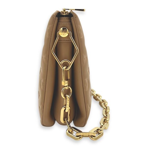 Coussin Beige Crossbody Bag in Calfskin, Gold hardware - Image 4