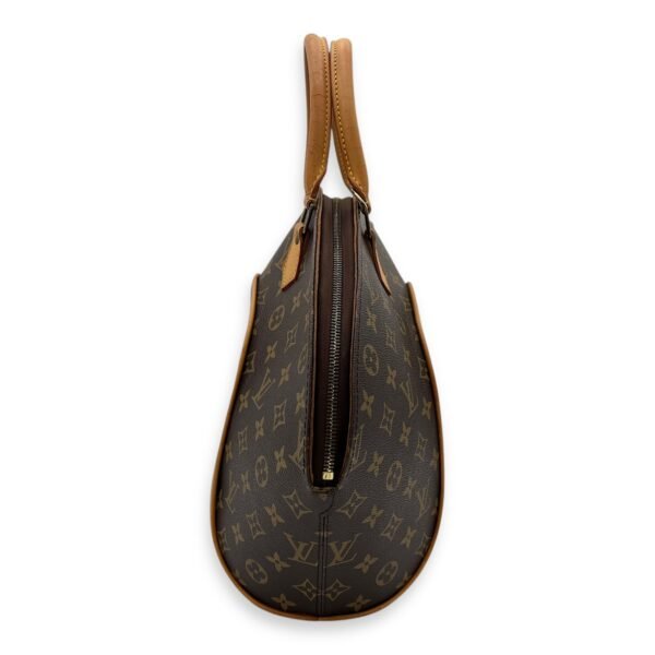 Ellipse Top Handle Bag Brown in Monogram Coated Canvas, Gold hardware - Image 4